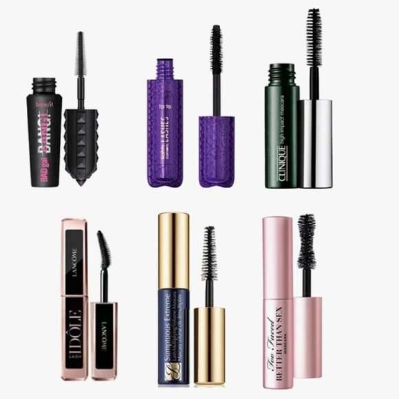 Lancome Other - High End MASCARA SAMPLES Bundle Lot LANCOME Clinique TOO FACED Benefit $80 Value